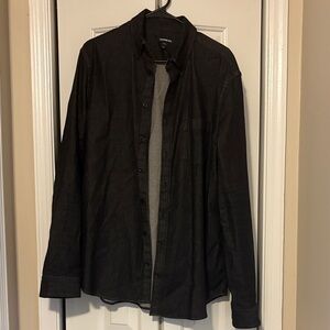 Express Black Shirt Jacket